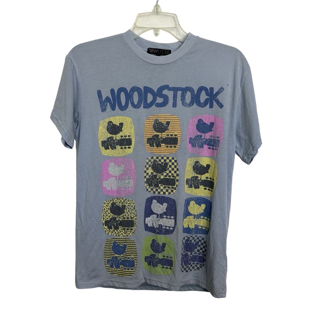 Vinyl Icons Woodstock Graphic Tee Size Small Short Sleeve Concert Tee Hippie